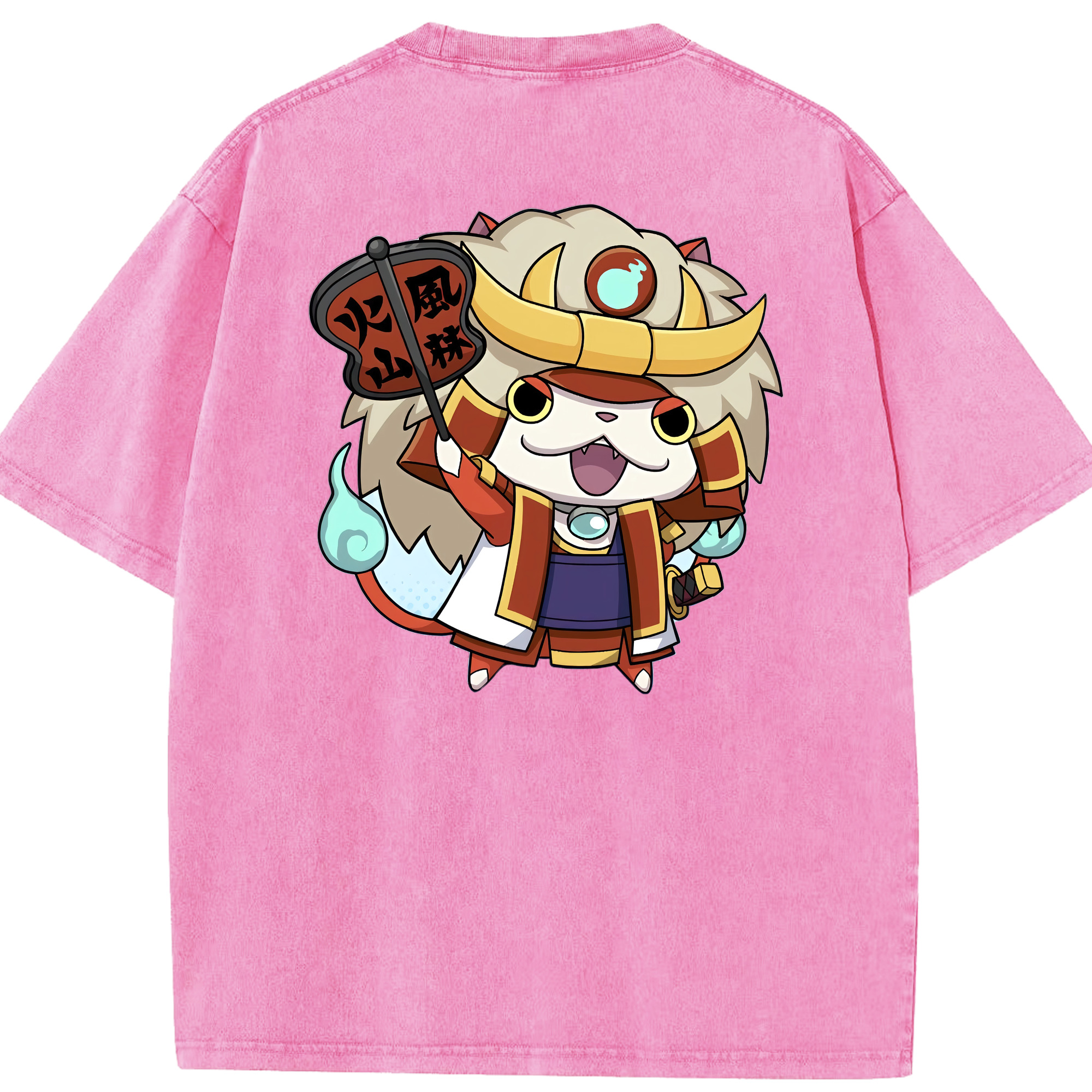 （画像用） 妖怪ウォッチ Yo-kai Watch 綿100% ヴィンテージ風 半袖Tシャツ（背面プリント）